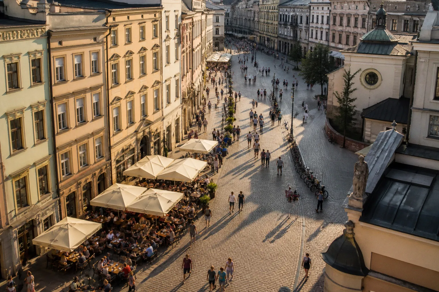 Reisezeit für Krakau: Hauptsaison gegen Nebensaison